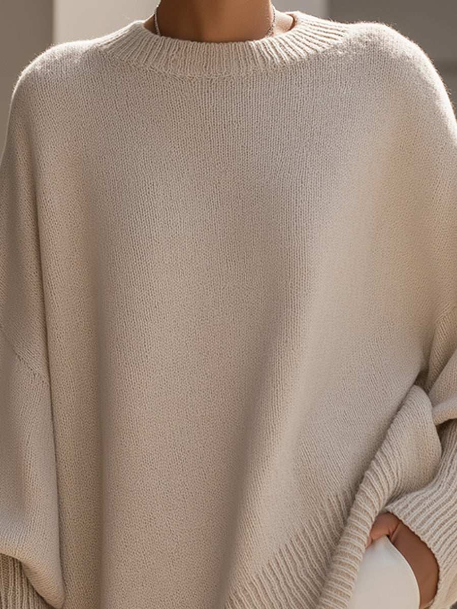 Sofia | Oversize-Pullover aus Baumwoll-Acryl-Mischung