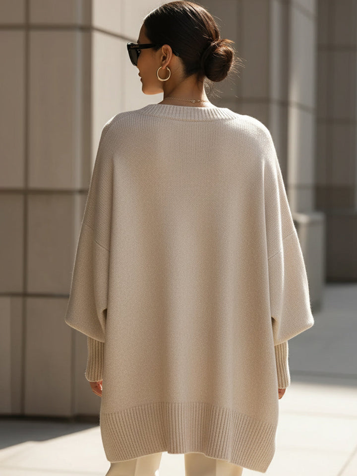 Sofia | Oversize-Pullover aus Baumwoll-Acryl-Mischung
