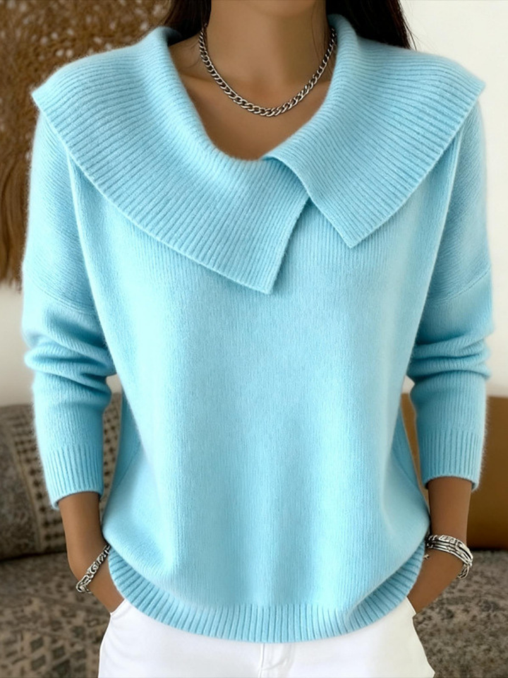 Isabella | Wickelpullover mit weichem Kragen