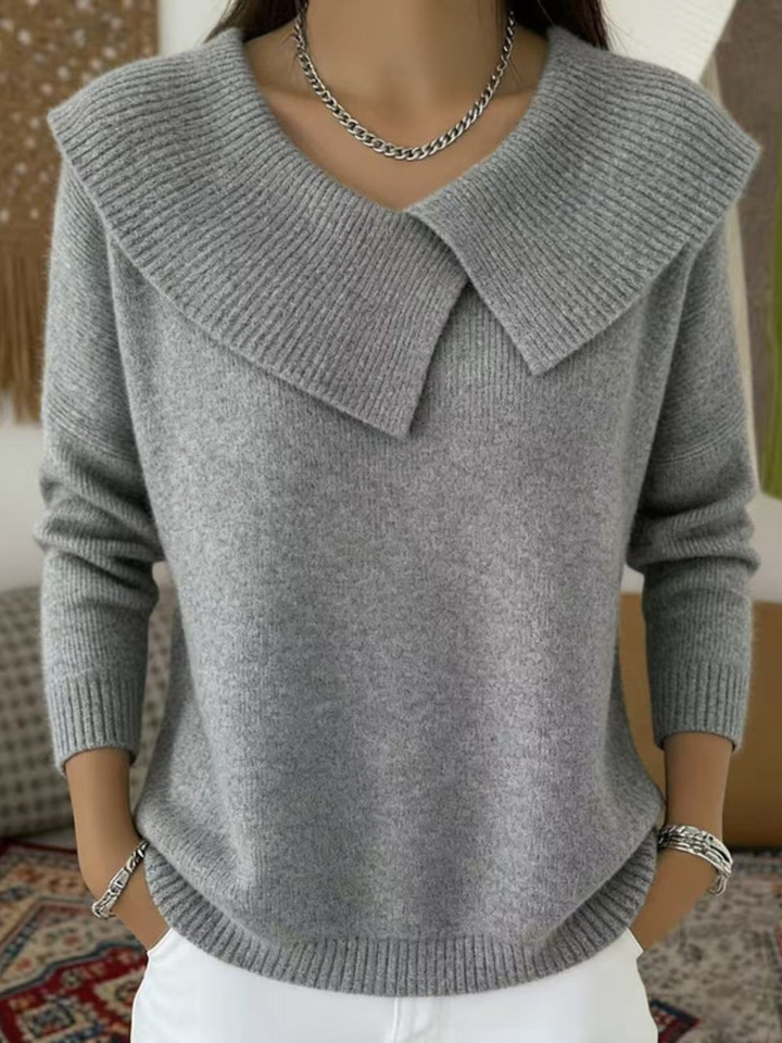 Isabella | Wickelpullover mit weichem Kragen