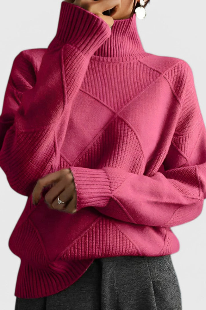 Vittoria | Weicher Pullover mit hohem Kragen