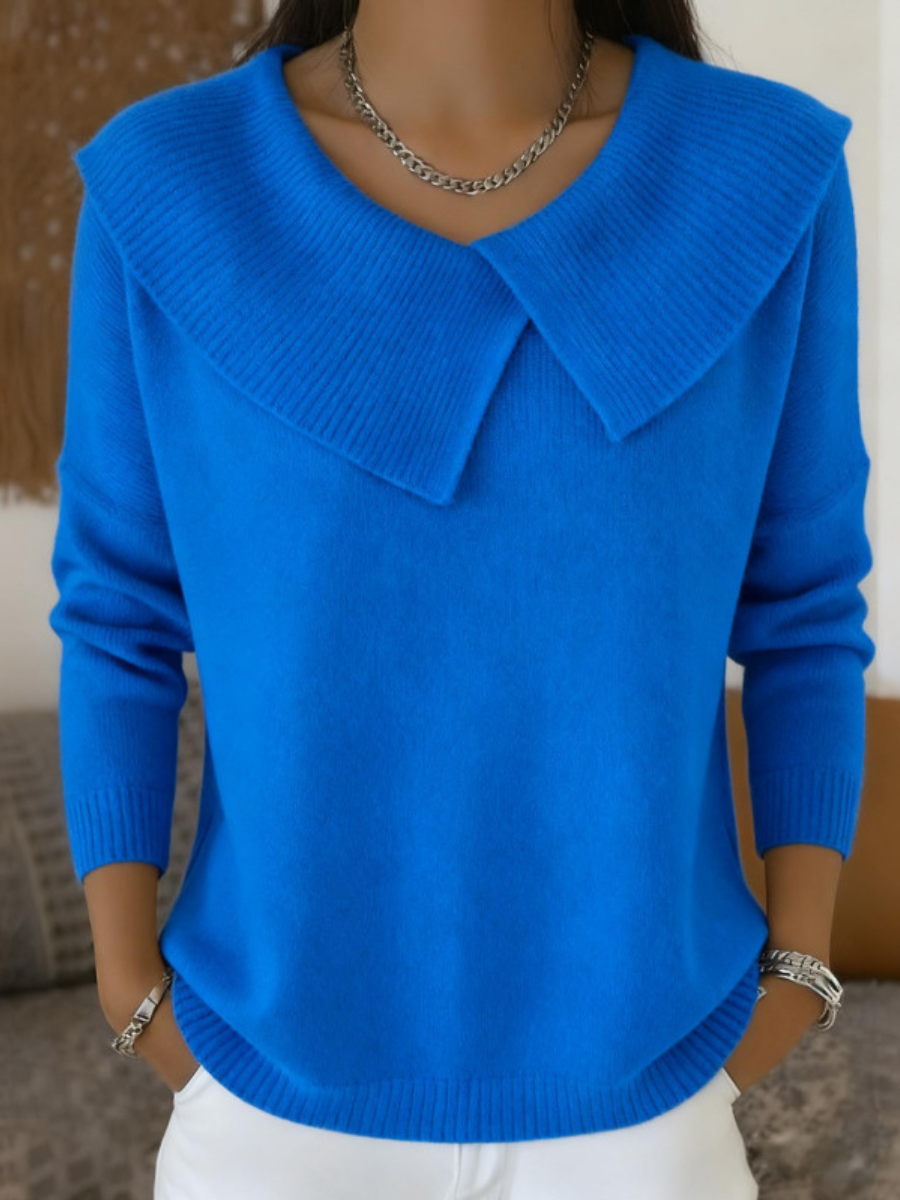 Isabella | Wickelpullover mit weichem Kragen