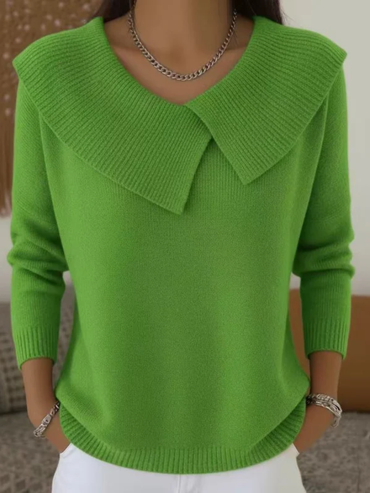 Isabella | Wickelpullover mit weichem Kragen