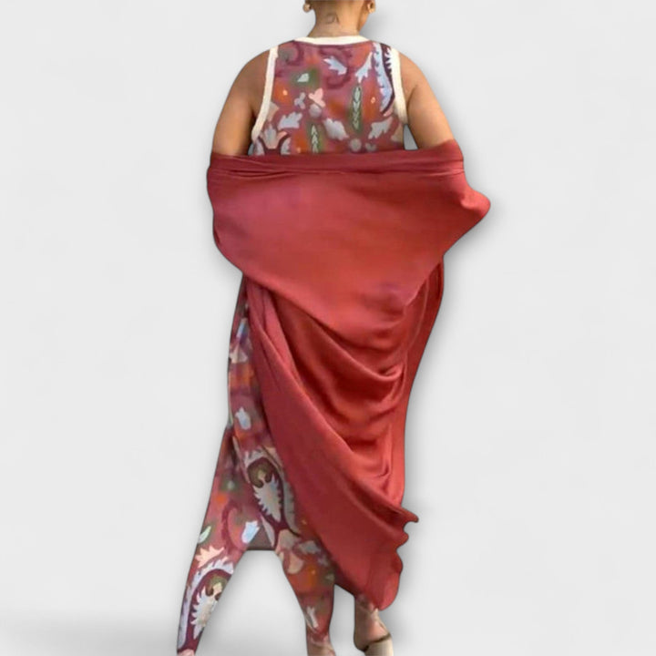 Selviane - Maxikleid mit passendem Cardigan
