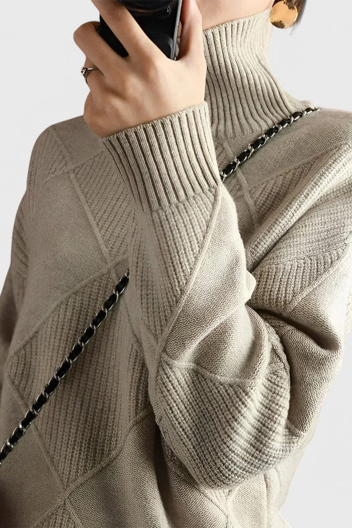 Vittoria | Weicher Pullover mit hohem Kragen