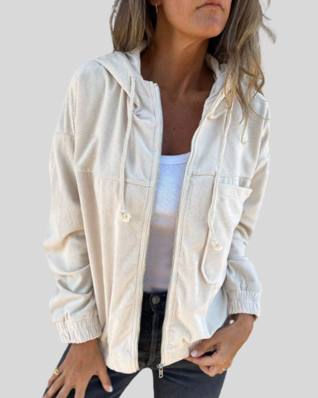 Zoë | Weiches Reißverschluss-Jacke