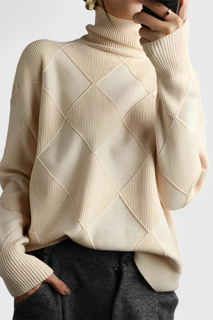Vittoria | Weicher Pullover mit hohem Kragen