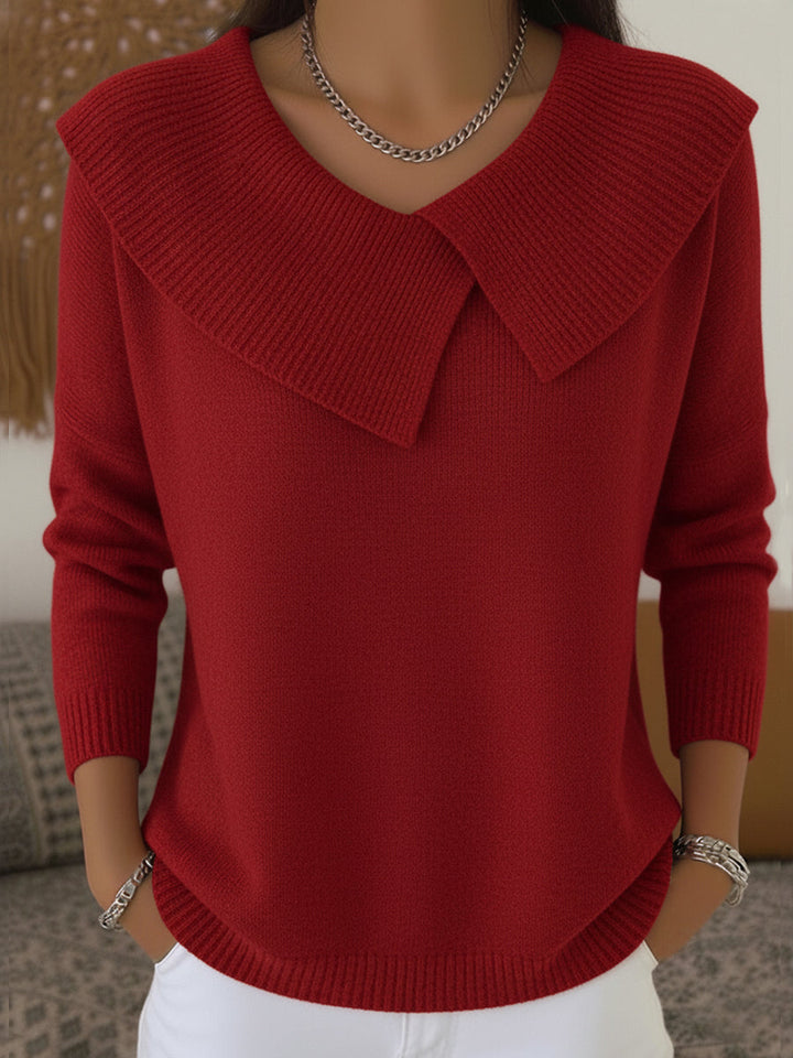 Isabella | Wickelpullover mit weichem Kragen