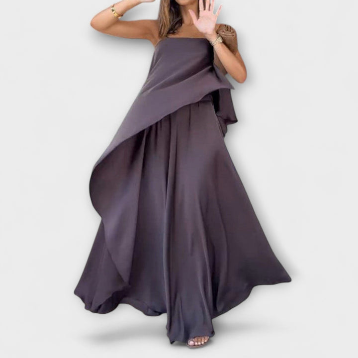 Ruby - Schickes ärmelloses Bandeau-Top und Rock