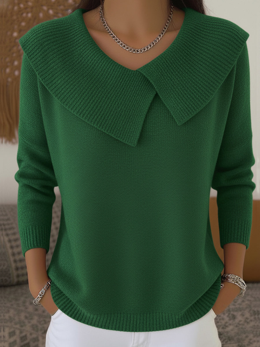 Isabella | Wickelpullover mit weichem Kragen