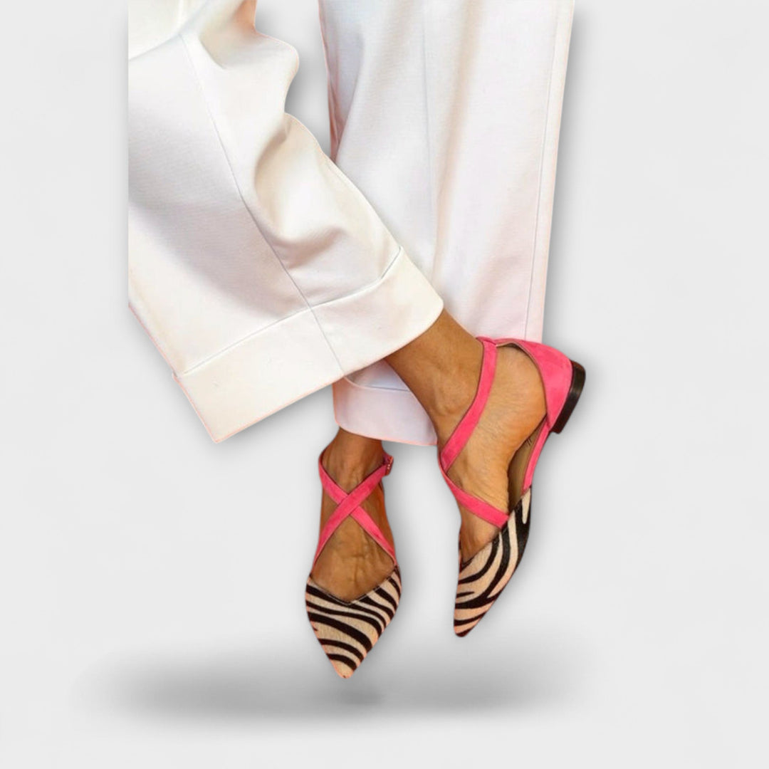 Zarella – Zebra-Flats in Pink Power