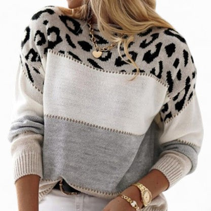 Camilla | Eleganter Pullover mit Animal-Print