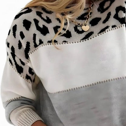 Camilla | Eleganter Pullover mit Animal-Print