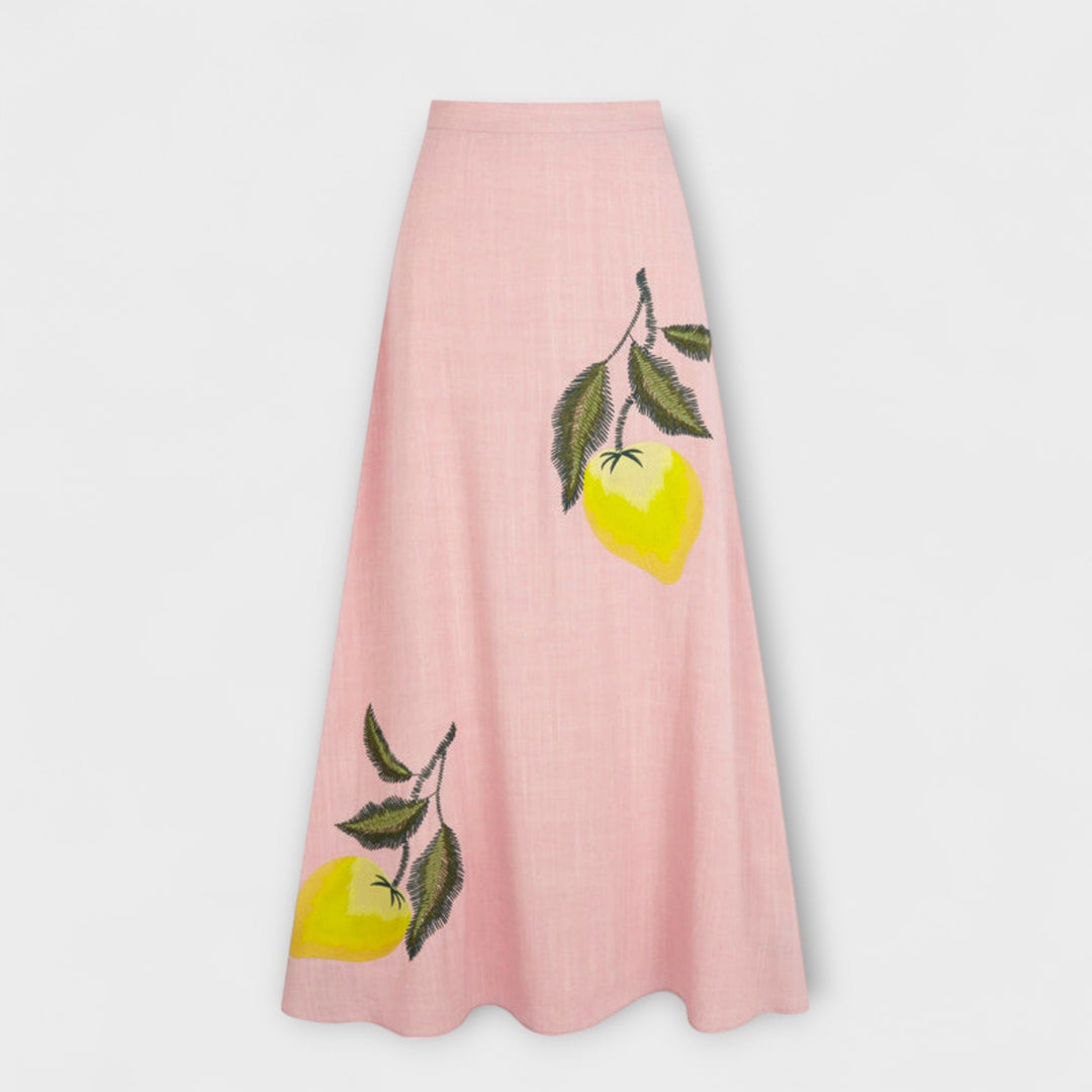 Cosima - Amalfi Print Midi-Rock