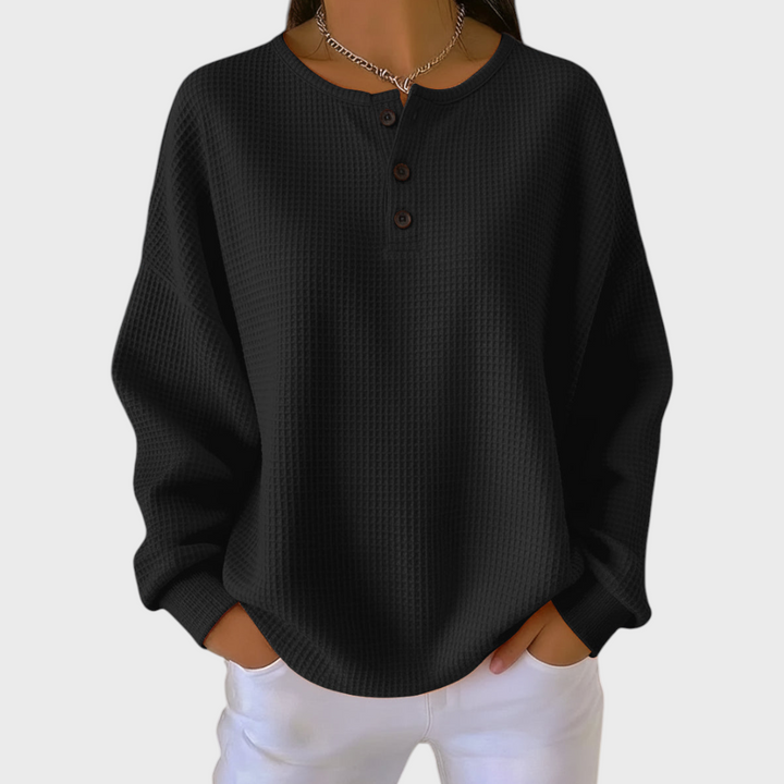 Iris | Pullover aus weichem Waffelstrick