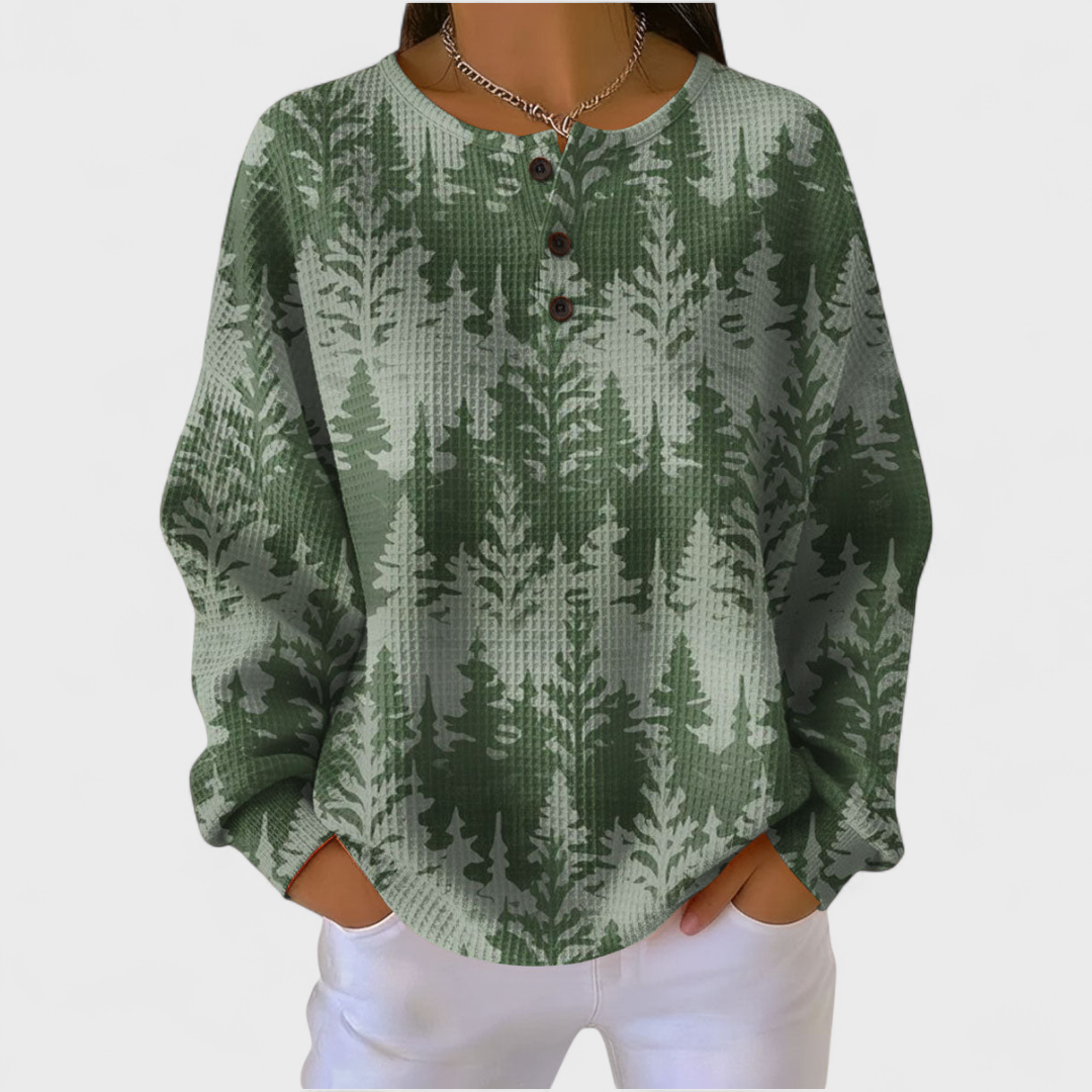 Josefien | Sweatshirt mit klassischem Baum-Muster