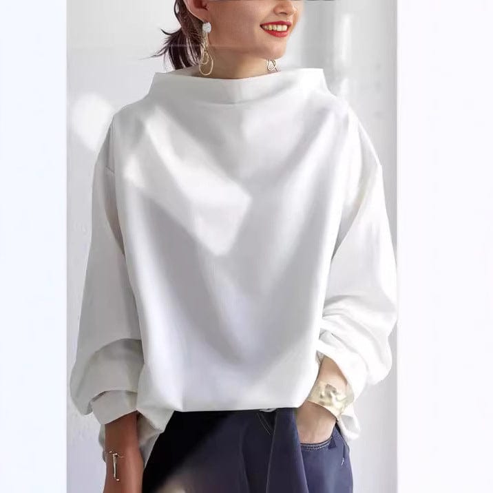 Lisa | Lässiger Pullover mit Stehkragen