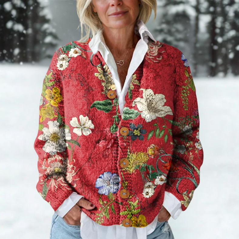 Isabelle | Herbst Cardigan aus bequemer Strickware