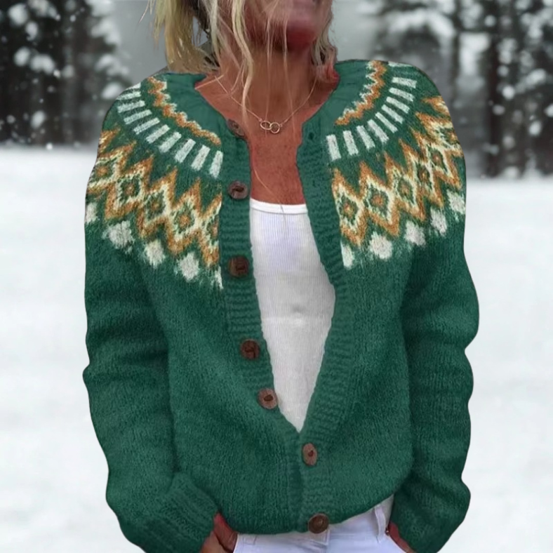 Eleanor | Herbst-Cardigan aus bequemer Strickware