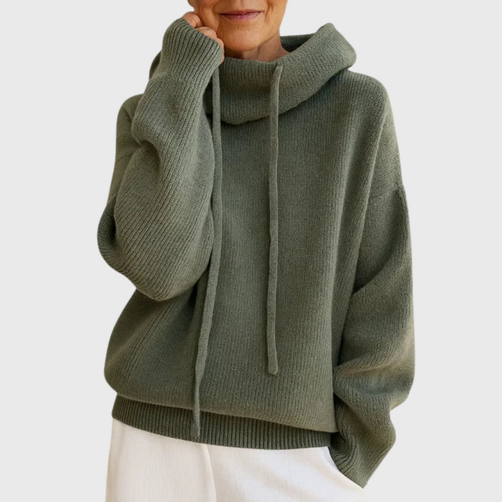 Bianca | Strickpullover mit hohem Kragen