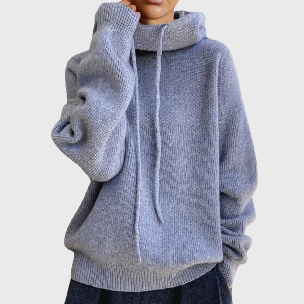 Bianca | Strickpullover mit hohem Kragen