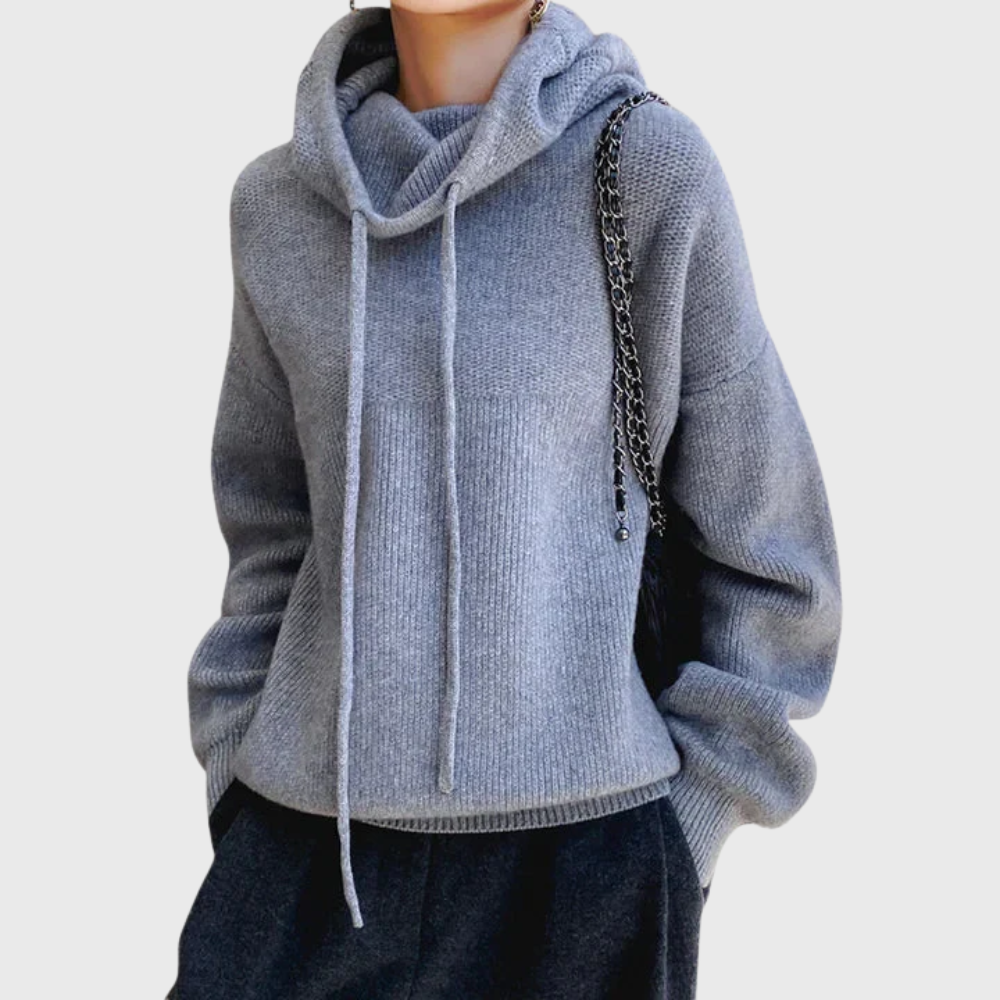 Bianca | Strickpullover mit hohem Kragen