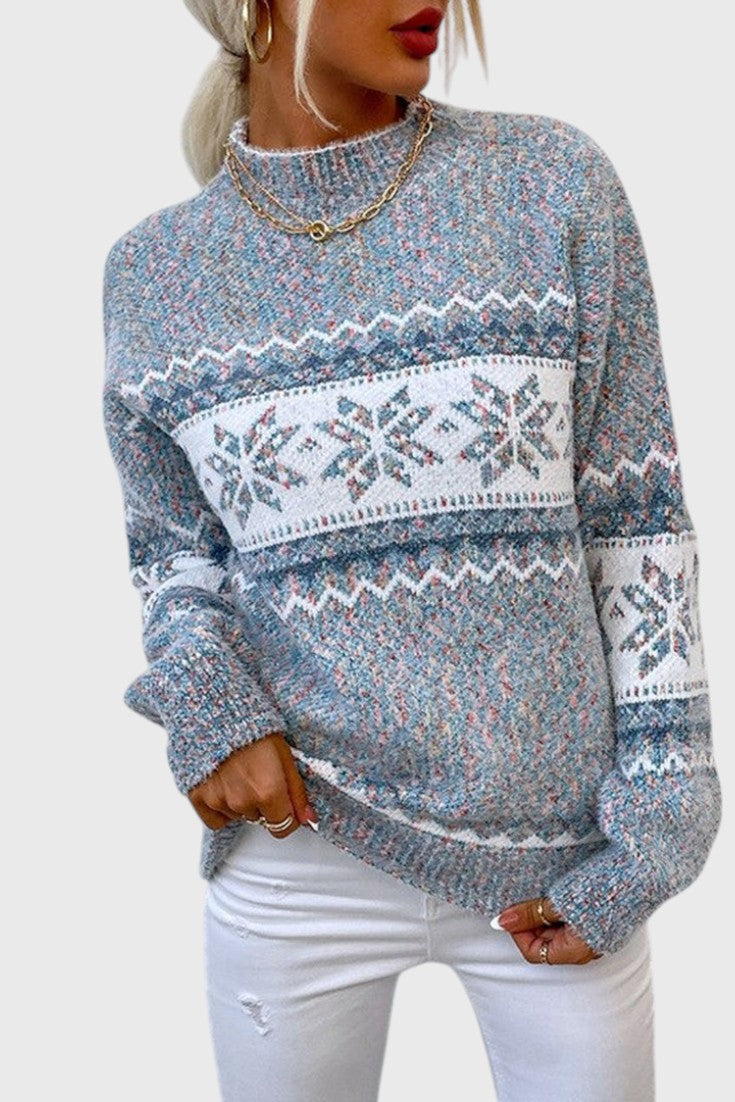 Stefania | Pullover mit Schneeflocken-Muster