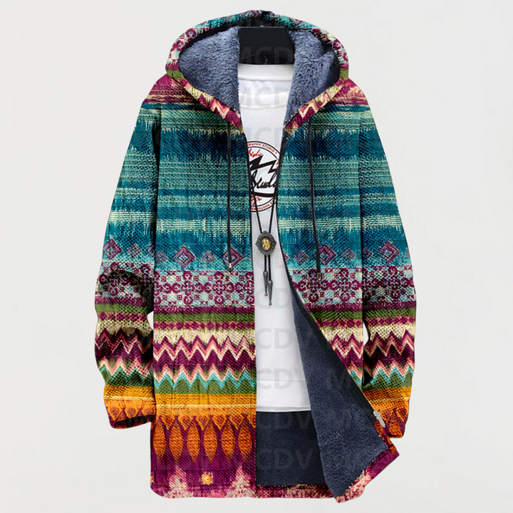 Lore | Kapuzenjacke mit ethnischem Muster