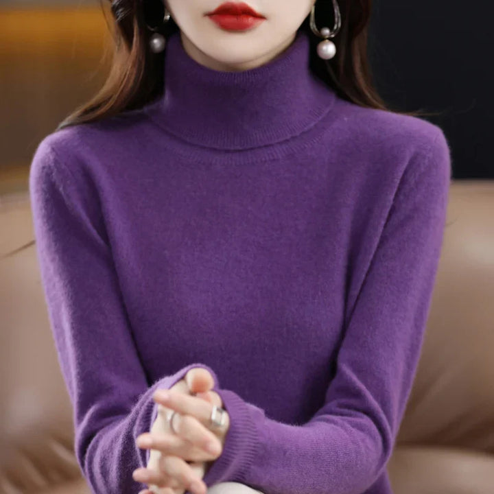 Sofia | Eleganter Pullover mit Stehkragen