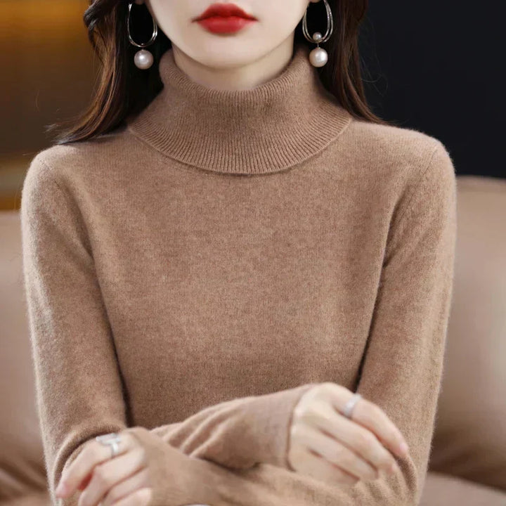 Sofia | Eleganter Pullover mit Stehkragen