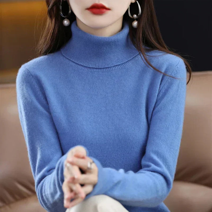 Sofia | Eleganter Pullover mit Stehkragen