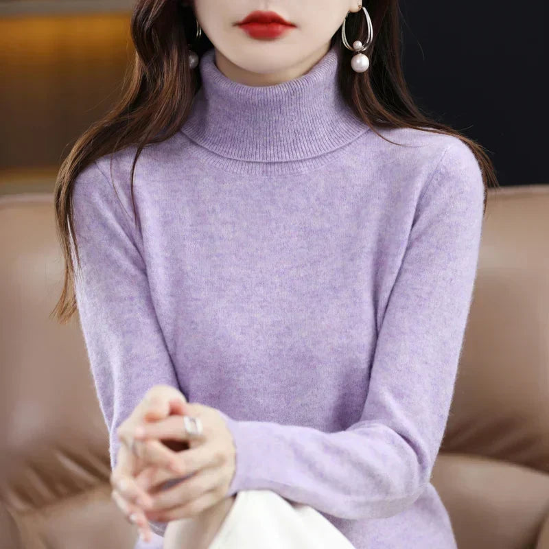 Sofia | Eleganter Pullover mit Stehkragen