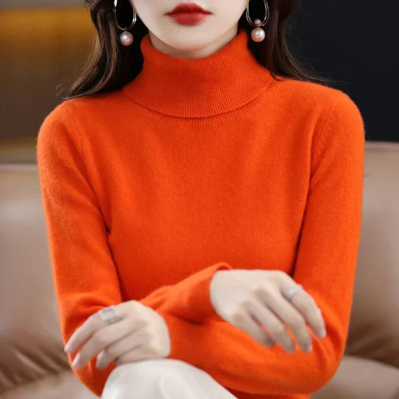 Sofia | Eleganter Pullover mit Stehkragen
