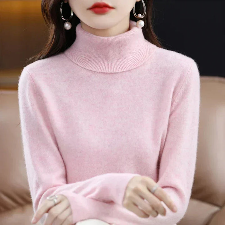 Sofia | Eleganter Pullover mit Stehkragen