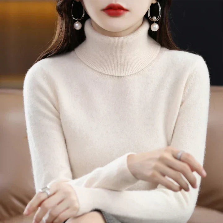 Sofia | Eleganter Pullover mit Stehkragen