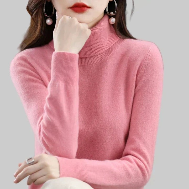 Sofia | Eleganter Pullover mit Stehkragen