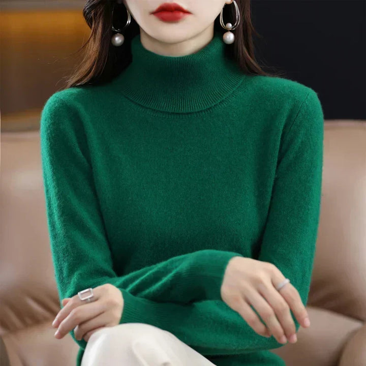 Sofia | Eleganter Pullover mit Stehkragen