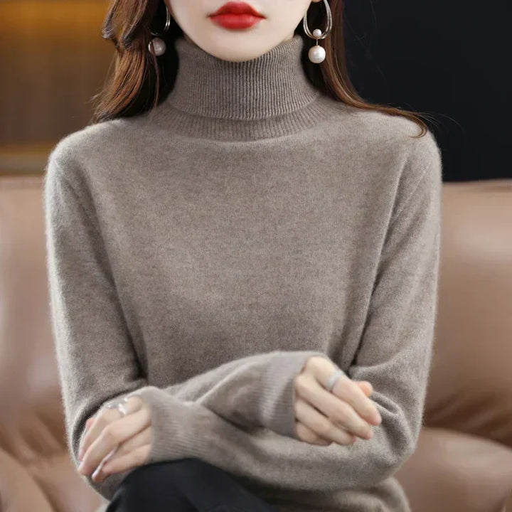 Sofia | Eleganter Pullover mit Stehkragen