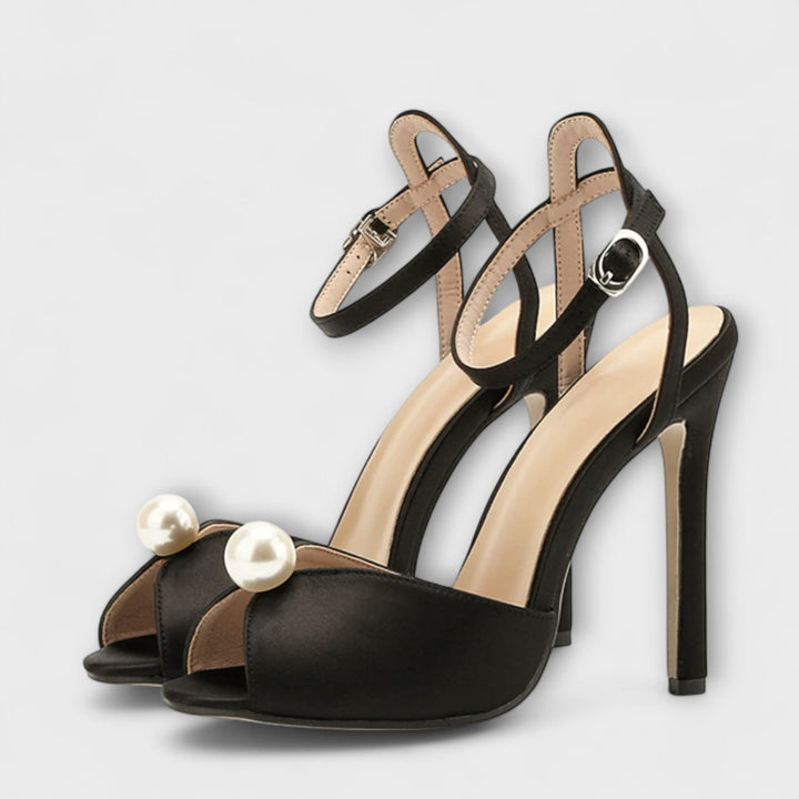 Liyke - Hochwertige Bequeme Seiden Peep Toe