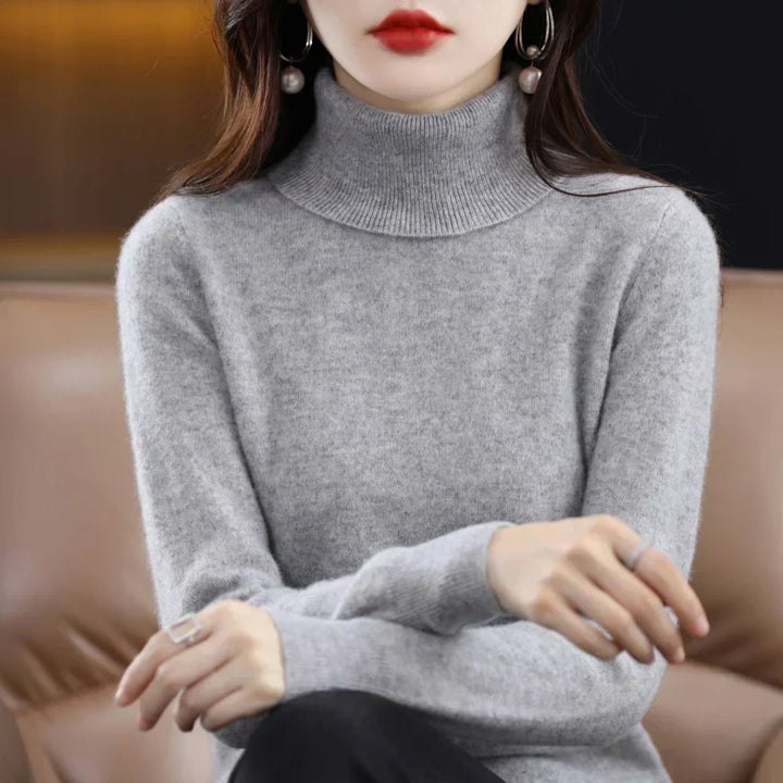 Sofia | Eleganter Pullover mit Stehkragen