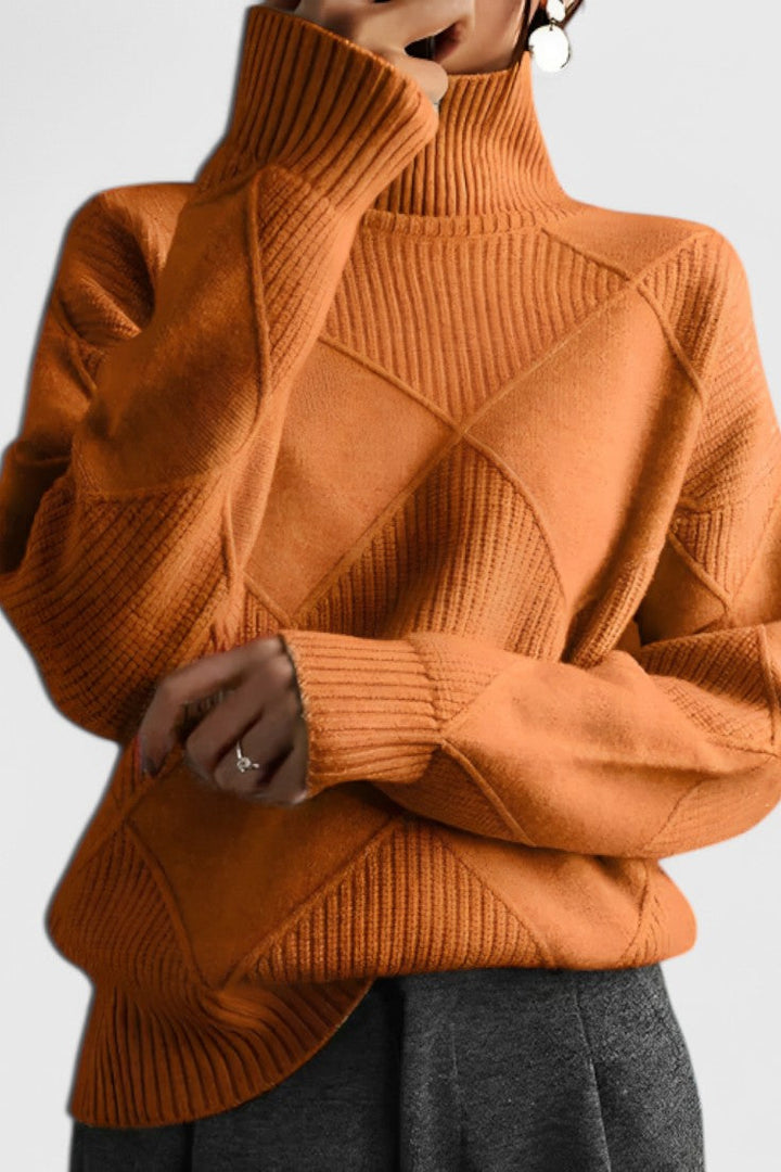 Vittoria | Weicher Pullover mit hohem Kragen