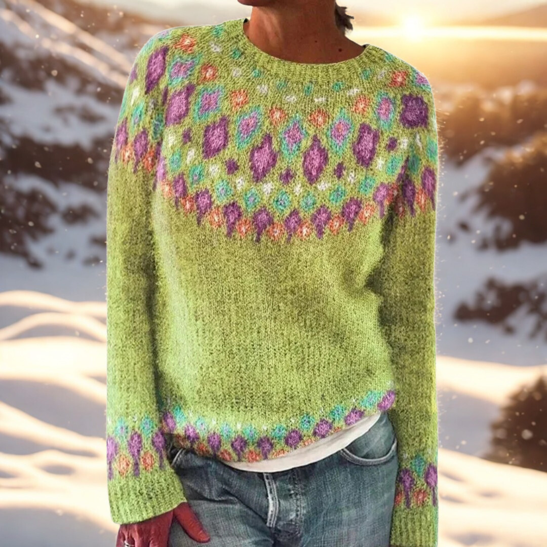 Ginevra | Merinowollpullover mit Fair Isle-Muster