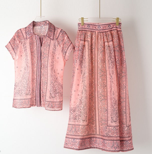 Adele - Bohemian Print Zweiteiliges Ensemble