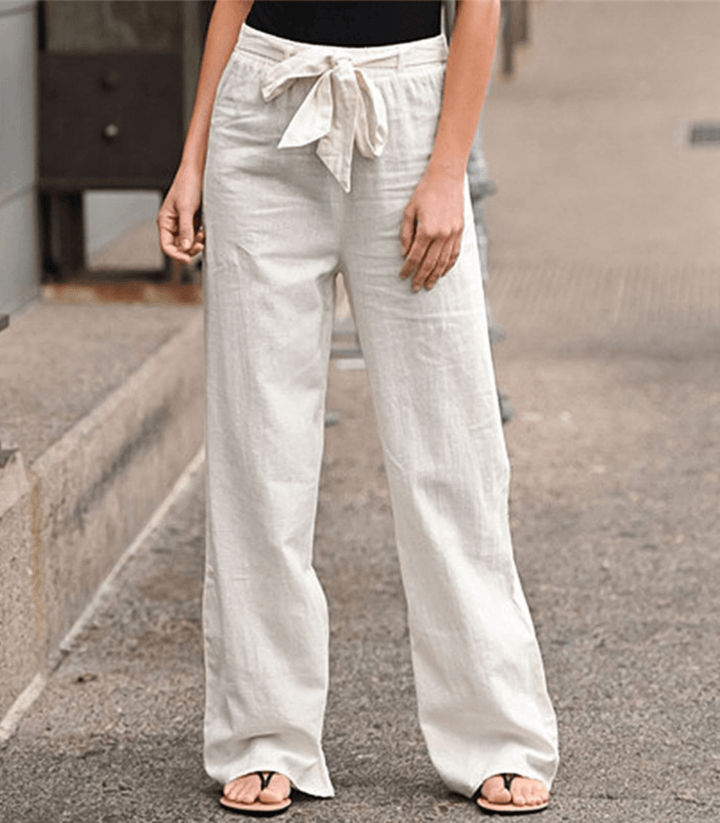 Joleen - Damen Freizeitpants mit Kordelzug und elastischem Bund