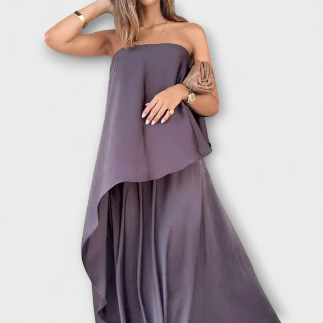 Ruby - Schickes ärmelloses Bandeau-Top und Rock