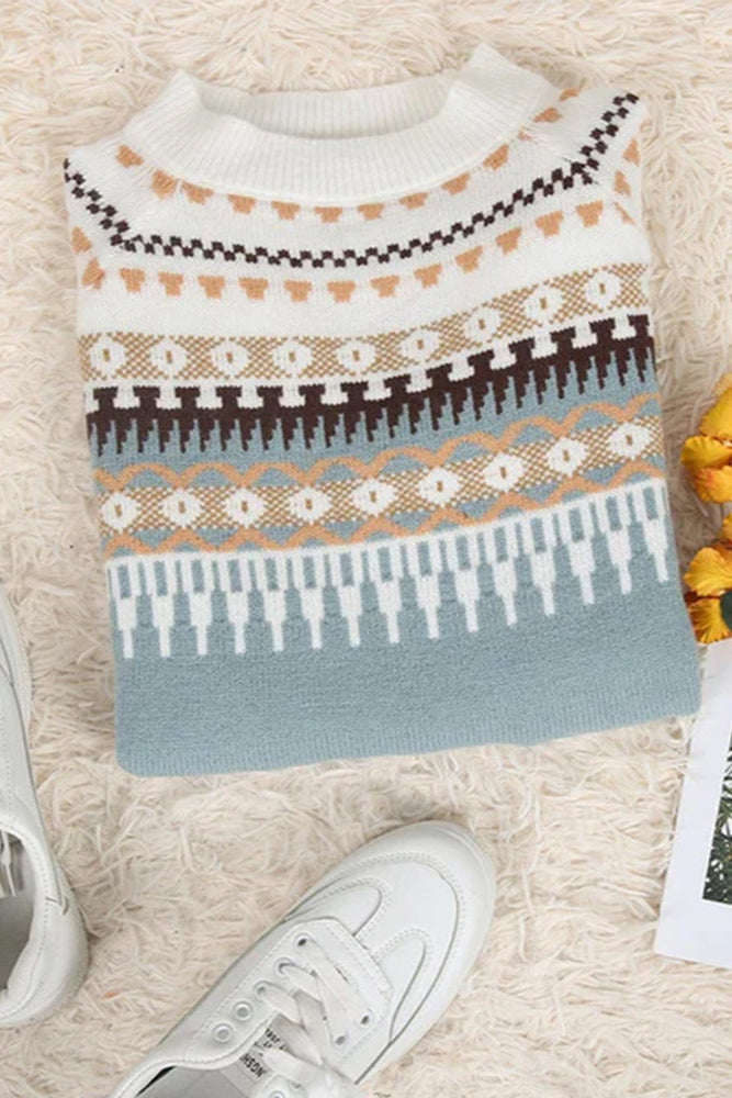 Sara | Strukturierter Pullover mit Rundhalsausschnitt