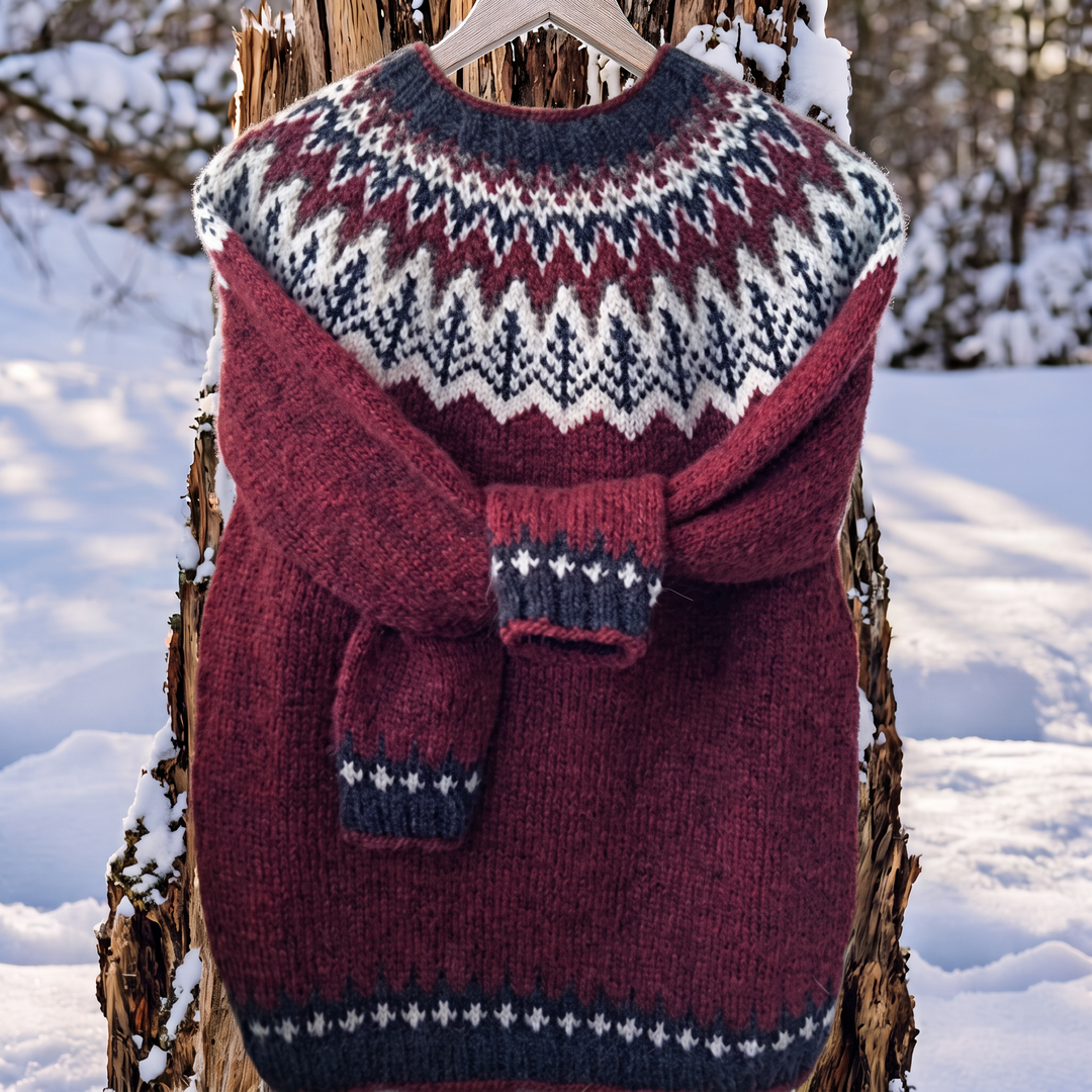 Chiara | Merinowollpullover mit nordischem Muster