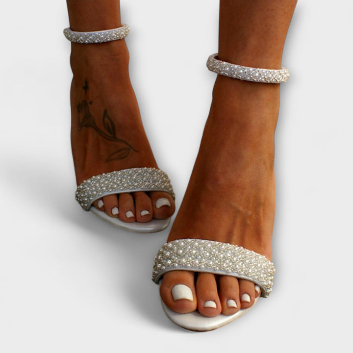 Mirella - Elegante Brautsandalen mit filigranen Riemen