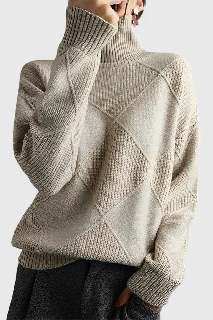 Vittoria | Weicher Pullover mit hohem Kragen