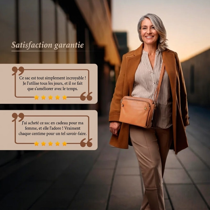 Kimberly™ | Klassische Ledertasche